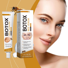 ZXZTSM Botox Bee Venom Cream tube closeup highlights smooth texture for quick absorption.