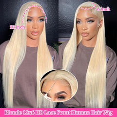 ZyBeidi 30-inch 613 lace-front wig side part for versatile styling.