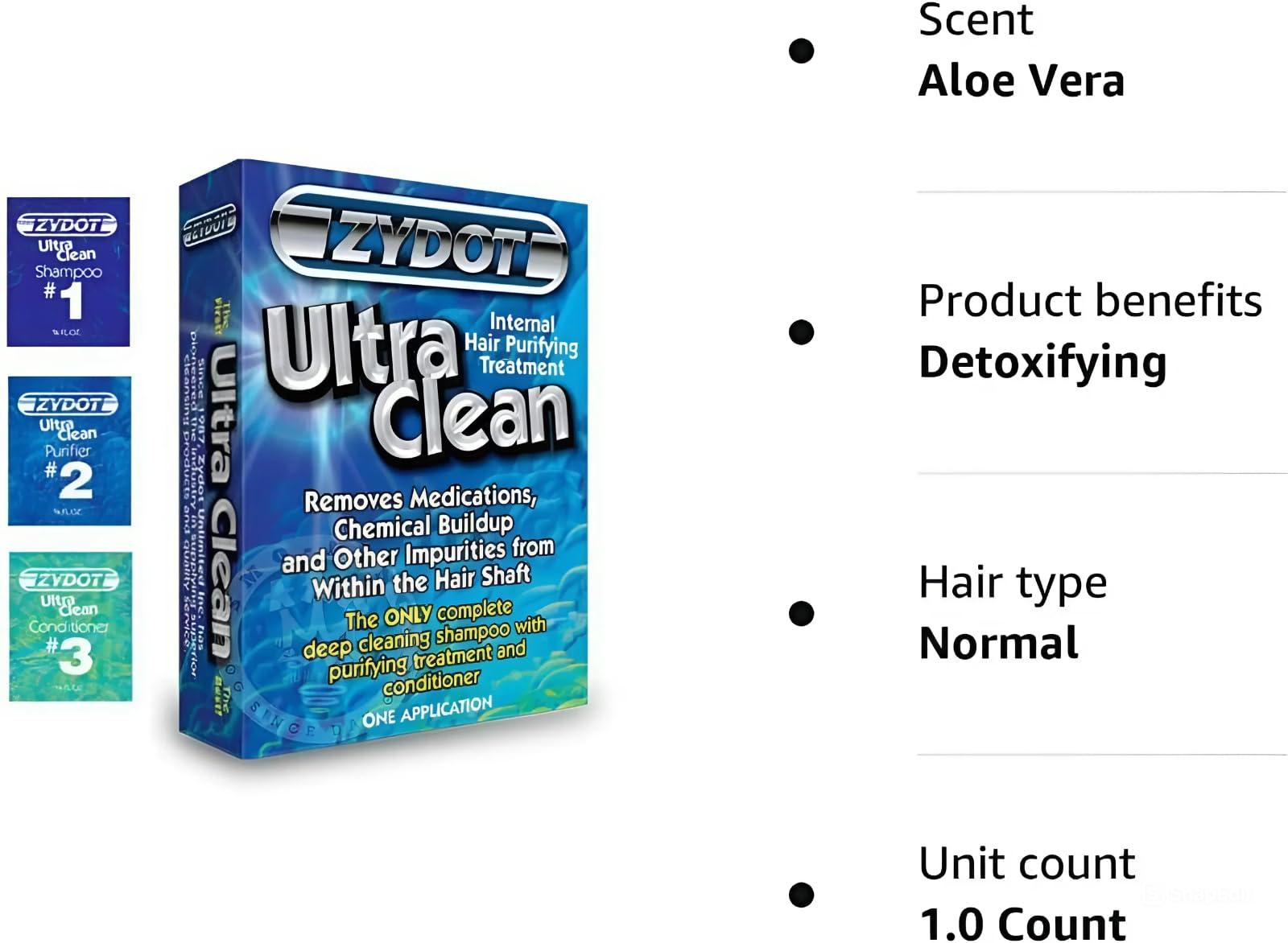 Zydot Aloe Conditioner bottle conveys soothing scalp care and hair softness after detox.
