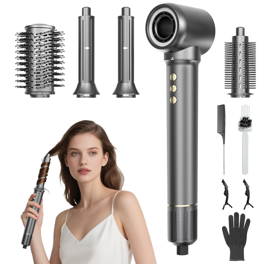 Zyvique 5-in-1 hair styler-dryer set ready for wet-to-dry styling with frizz control