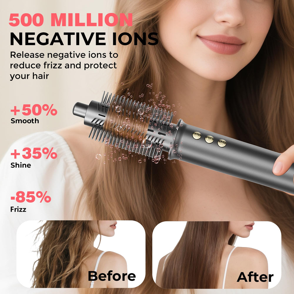 Zyvique straightening brush for sleek, straight styles with heat control
