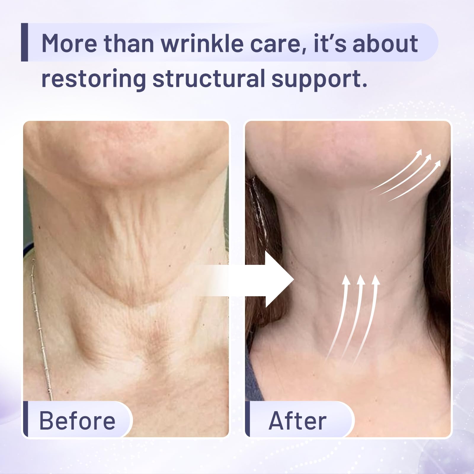 ZZILME neck close-up absorption highlights quick, light penetration.