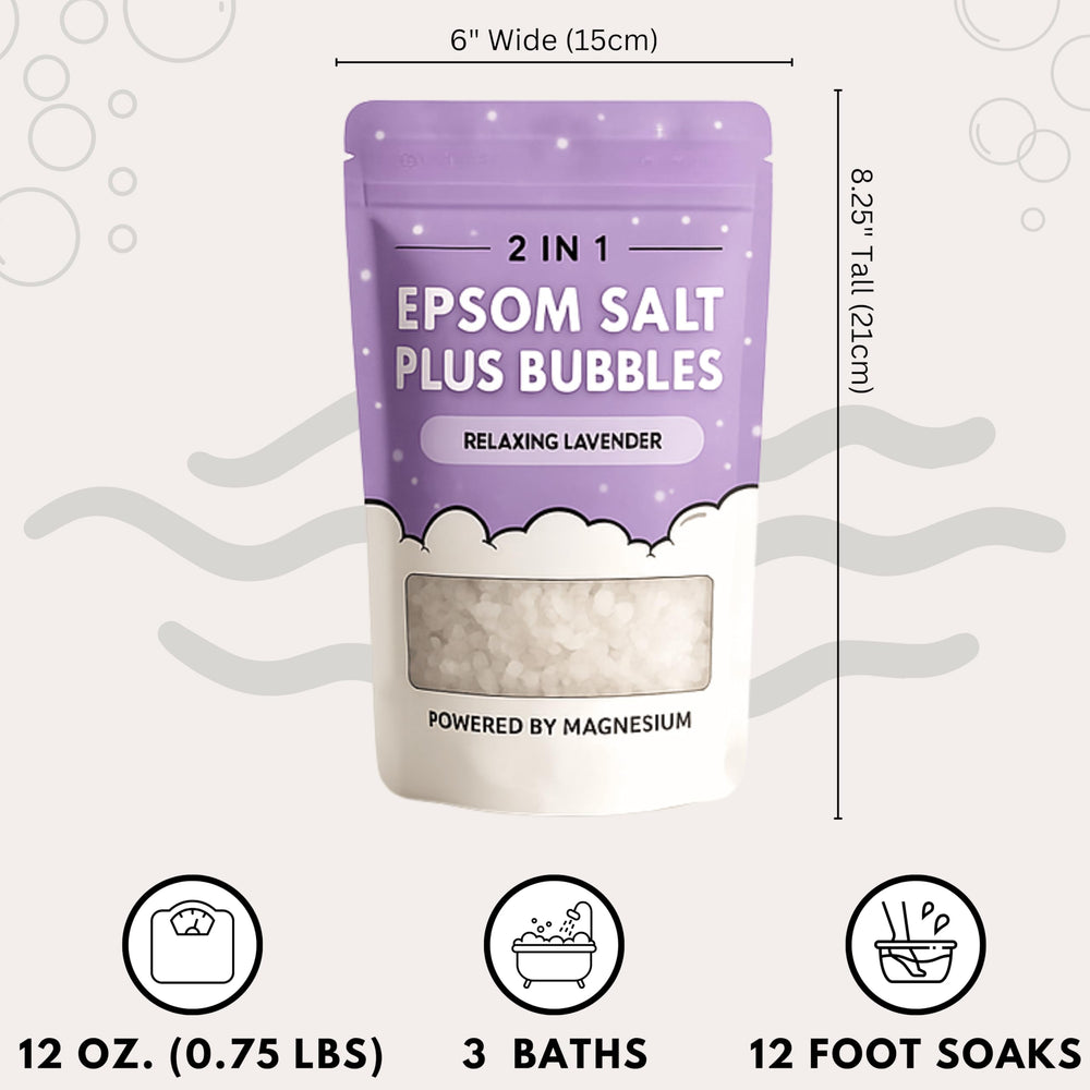 ZZZELLNESS Epsom Salt Plus Bubbles skin-softening bath soak for smoother skin